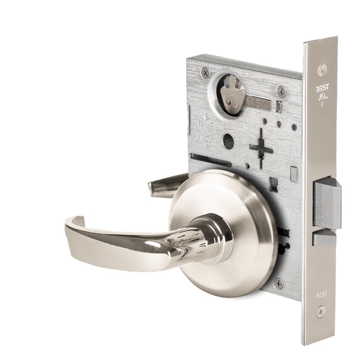 Mortise Lock Bright Nickel Plated Clear Coated