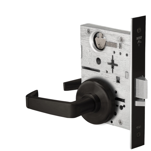 Mortise Lock Flat Black Coated