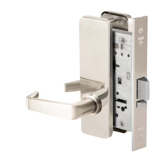 Mortise Lock Bright Nickel Plated Clear Coated