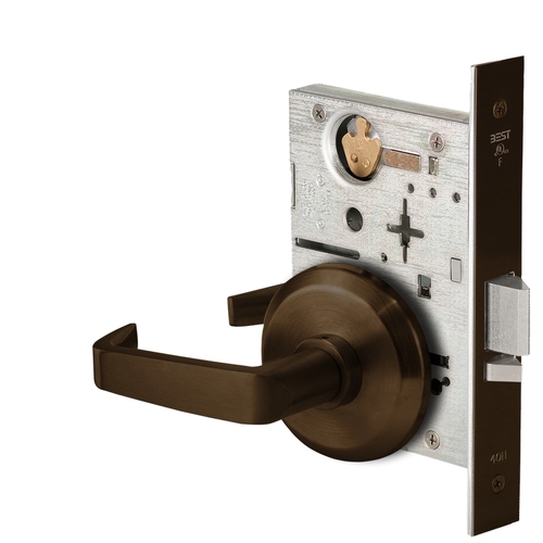 Mortise Lock Dark Bronze Painted