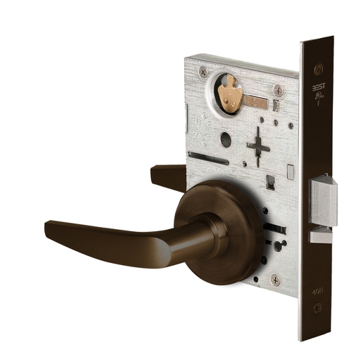 Mortise Lock Dark Bronze Painted