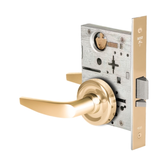 Mortise Lock Bright Brass