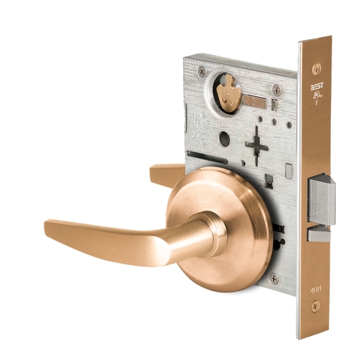 Mortise Lock Satin Bronze Clear Coated