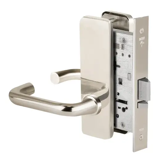 Mortise Lock Bright Nickel Plated Clear Coated