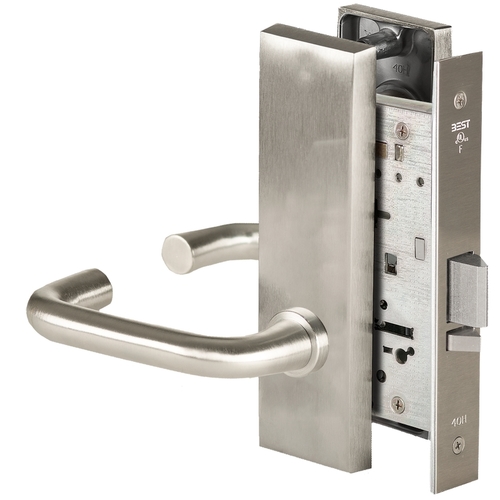 Mortise Lock Satin Nickel Plated Clear Coated