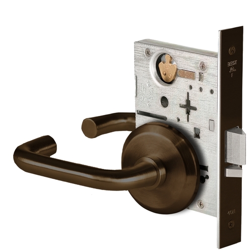 Mortise Lock Dark Bronze Painted