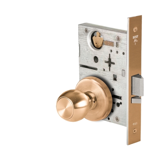 Mortise Lock Satin Bronze Clear Coated