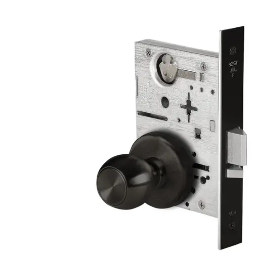 Mortise Lock Flat Black Coated