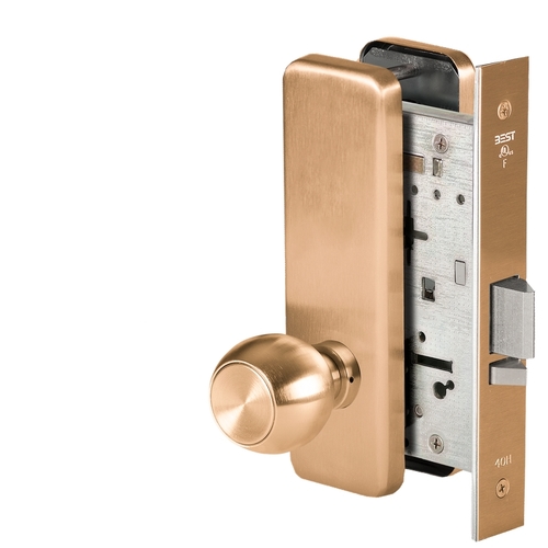 Mortise Lock Satin Bronze Clear Coated