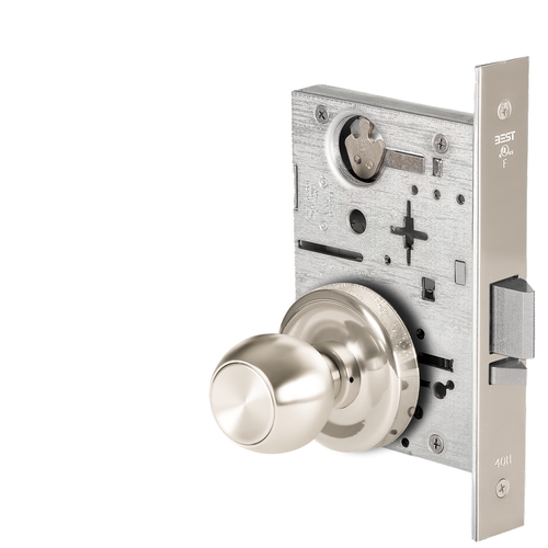 Mortise Lock Bright Nickel Plated Clear Coated