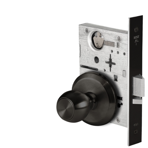 Mortise Lock Flat Black Coated