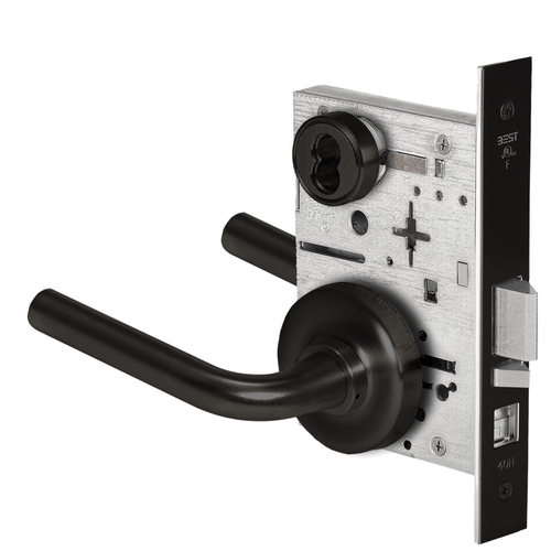 Mortise Lock Flat Black Coated