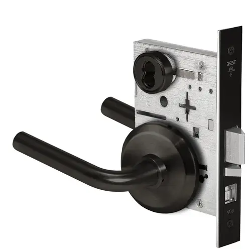 Mortise Lock Flat Black Coated