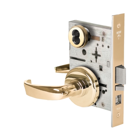 Mortise Lock Bright Brass