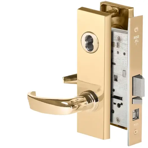 Mortise Lock Bright Brass