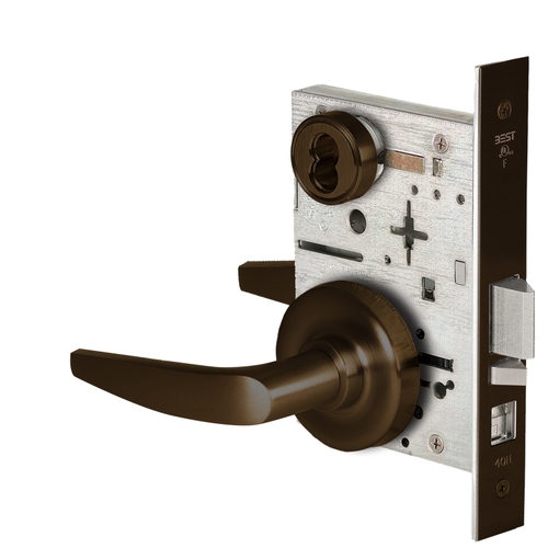 Mortise Lock Dark Oxidized Satin Bronze Oil Rubbed