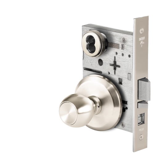 Mortise Lock Bright Nickel Plated Clear Coated