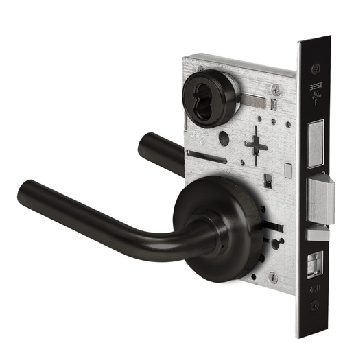 Mortise Lock Flat Black Coated