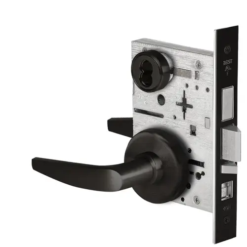 Mortise Lock Flat Black Coated