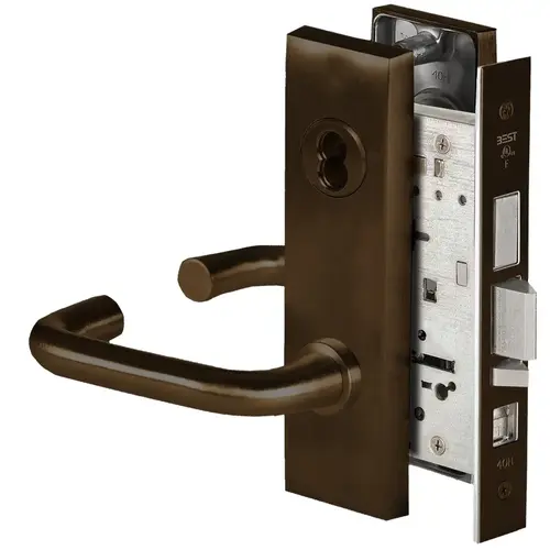 Mortise Lock Dark Bronze Painted