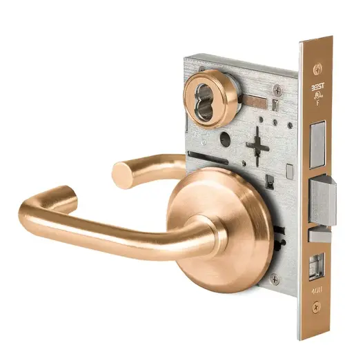 Mortise Lock Satin Bronze Clear Coated