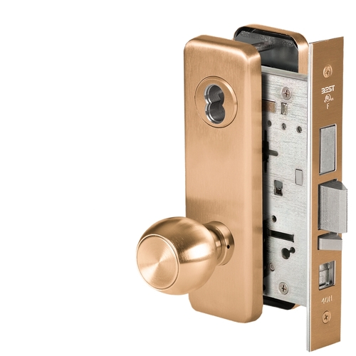 Mortise Lock Satin Bronze Clear Coated