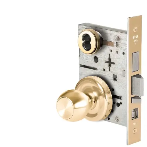 Mortise Lock Bright Brass