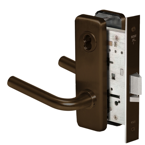 Mortise Lock Dark Oxidized Satin Bronze Oil Rubbed