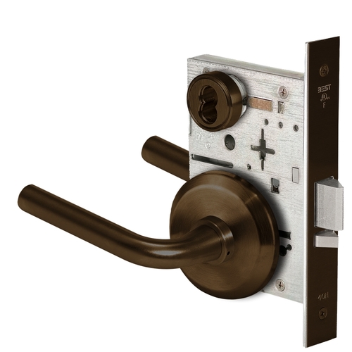 Mortise Lock Satin Bronze Blackened Satin Relieved Clear Coated