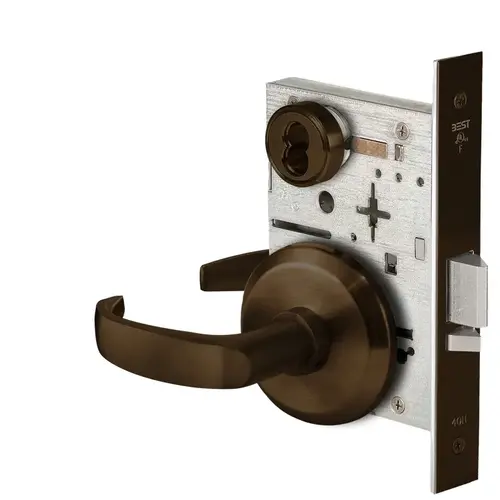 Mortise Lock Dark Bronze Painted