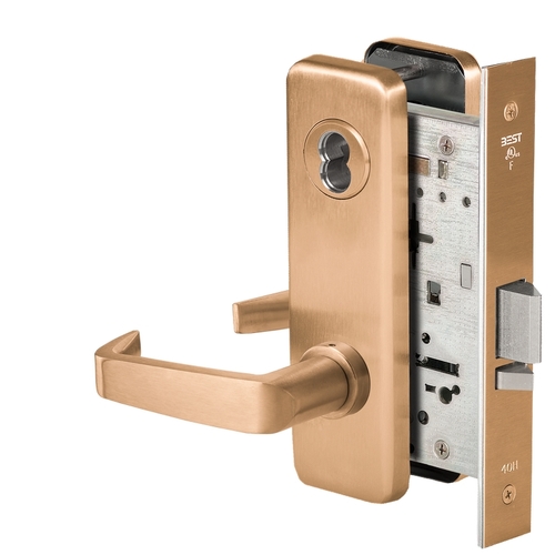 Mortise Lock Satin Bronze Clear Coated