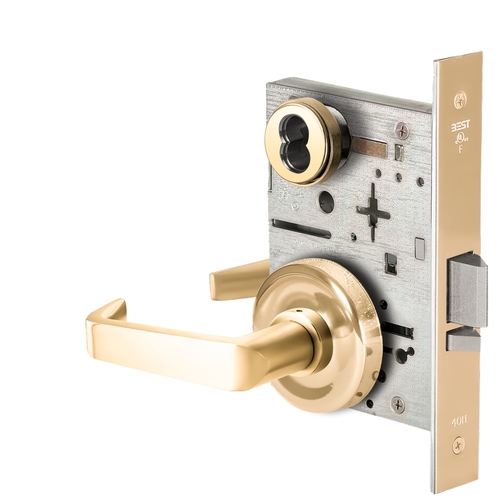 Mortise Lock Bright Brass