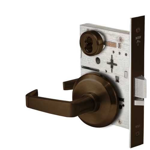 Mortise Lock Satin Bronze Blackened Satin Relieved Clear Coated