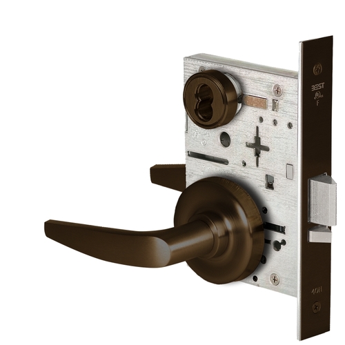 Mortise Lock Dark Oxidized Satin Bronze Oil Rubbed