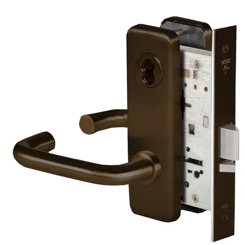 Mortise Lock Dark Bronze Painted