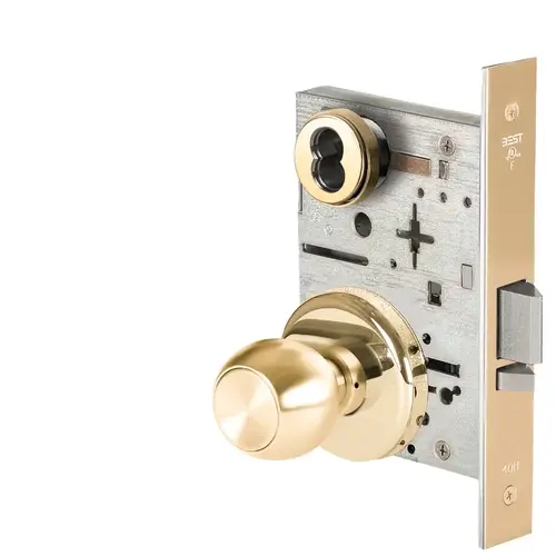 Mortise Lock Bright Brass