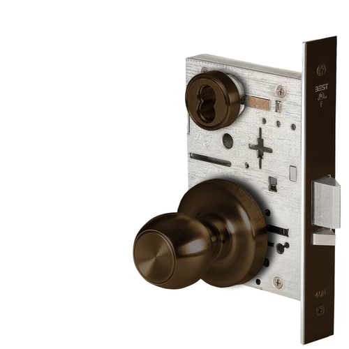 Mortise Lock Dark Bronze Painted