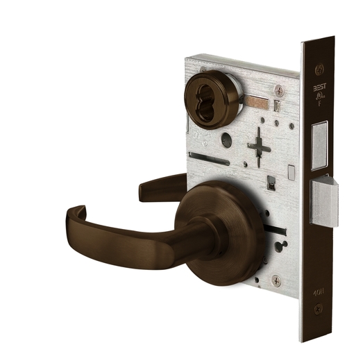 Mortise Lock Dark Oxidized Satin Bronze Oil Rubbed