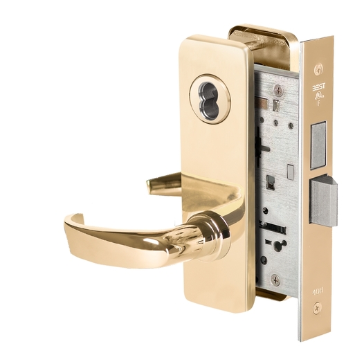 Mortise Lock Bright Brass