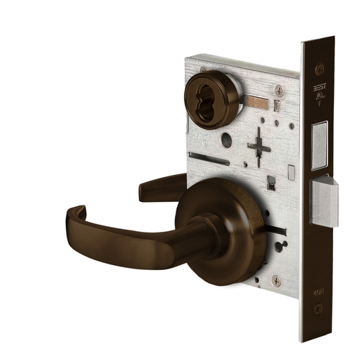 Mortise Lock Dark Oxidized Satin Bronze Oil Rubbed