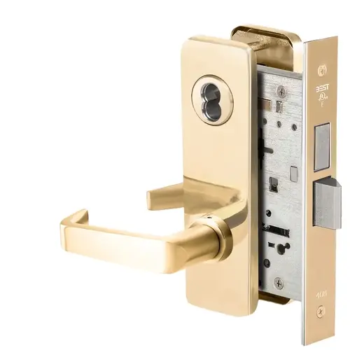 Mortise Lock Bright Brass