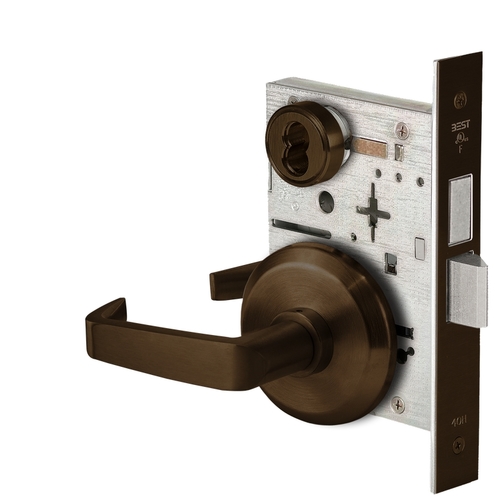 Mortise Lock Satin Bronze Blackened Satin Relieved Clear Coated