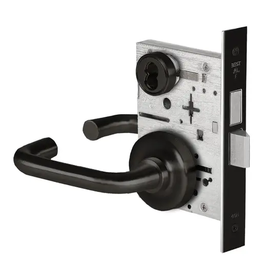 Mortise Lock Flat Black Coated