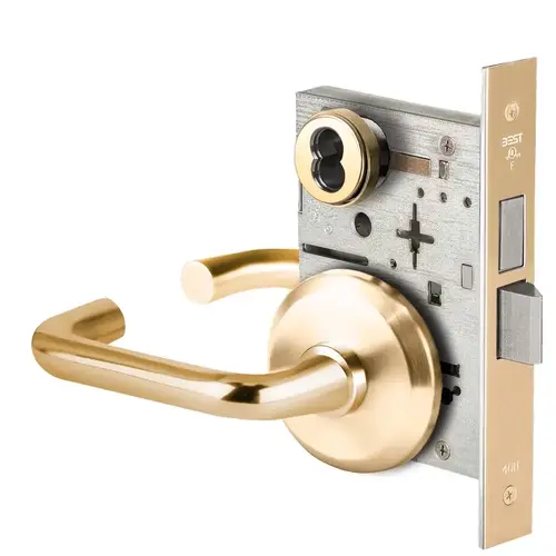 Mortise Lock Bright Brass