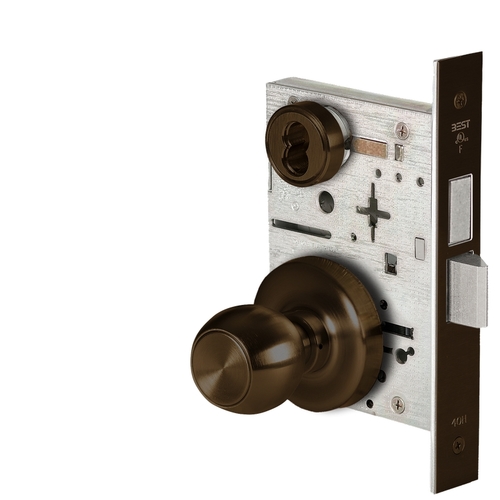 Mortise Lock Dark Bronze Painted