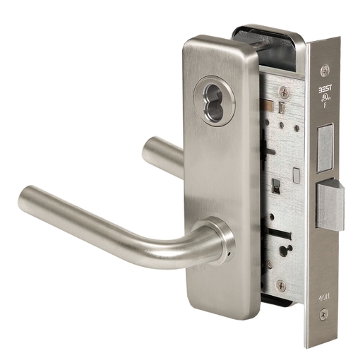 Mortise Lock Satin Nickel Plated Clear Coated