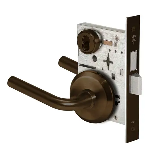 Mortise Lock Dark Bronze Painted