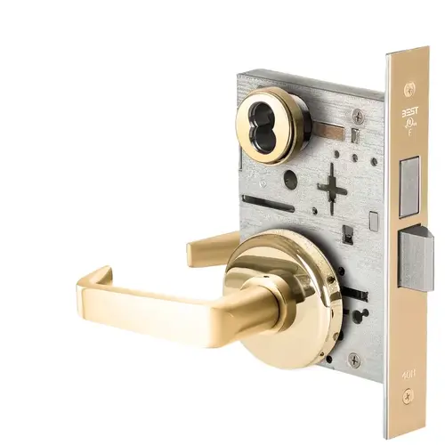 Mortise Lock Bright Brass