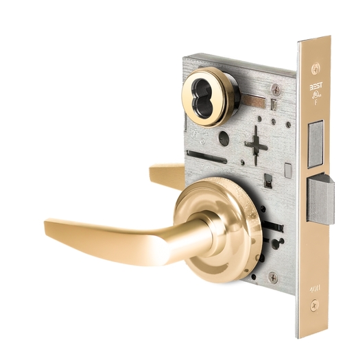 Mortise Lock Bright Brass