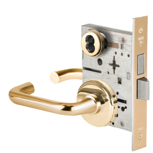 Mortise Lock Bright Brass